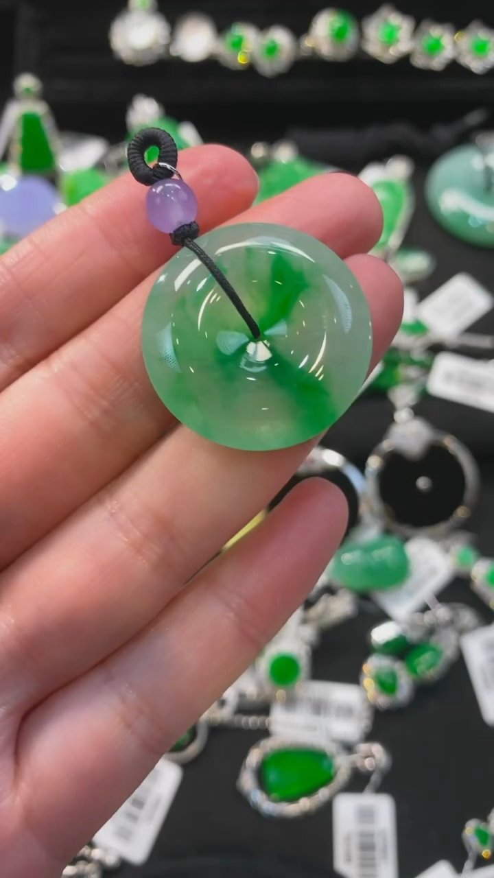 【闪购商品】翡翠戒指未镶嵌绿扣子