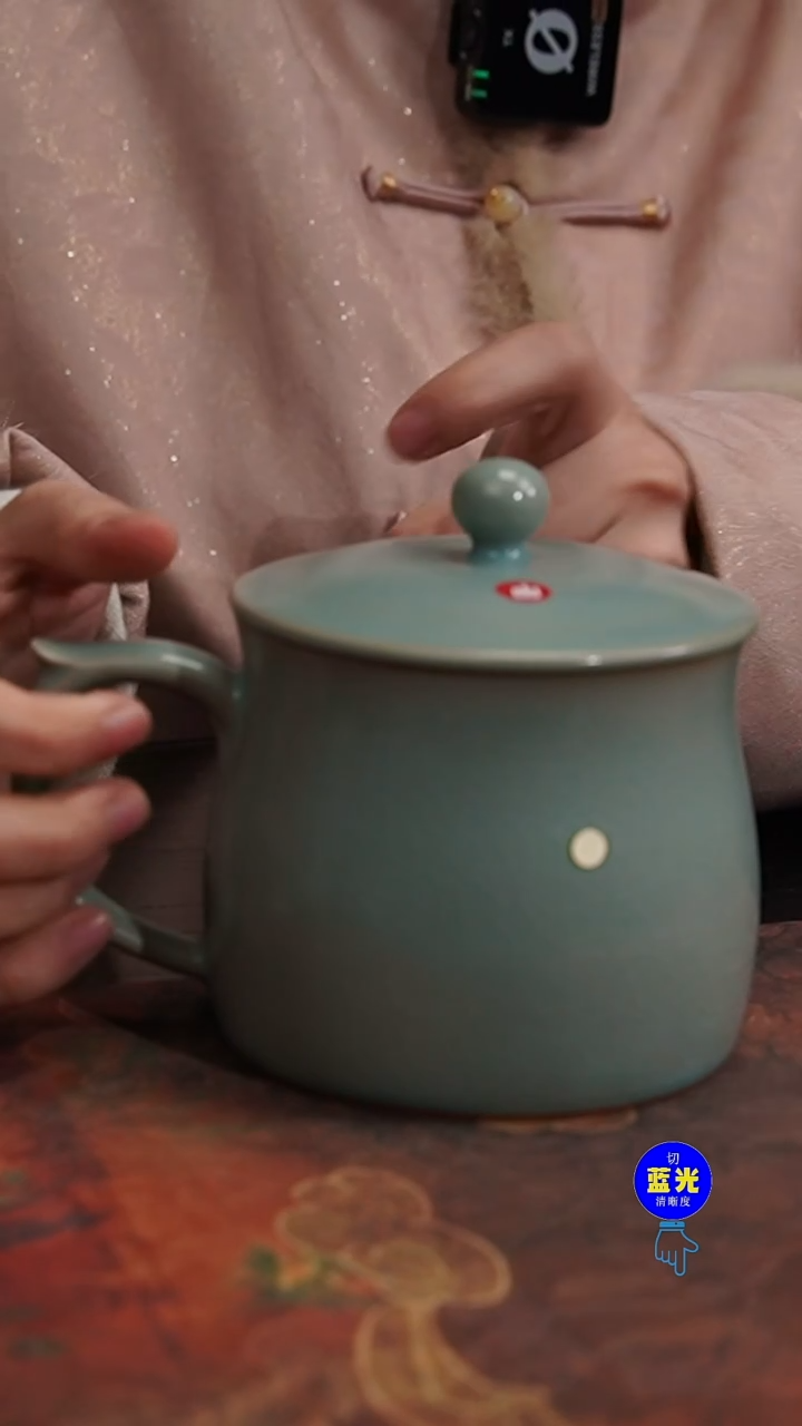 摆件瓷用****7瑕品清凉寺原矿釉办公杯