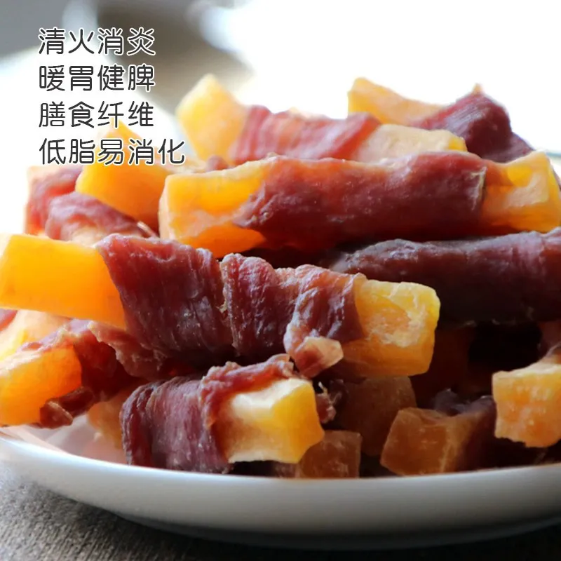 宠物狗狗零食鸭肉绕薯条膳食纤维 磨牙训练解馋呵护肠道促进消化