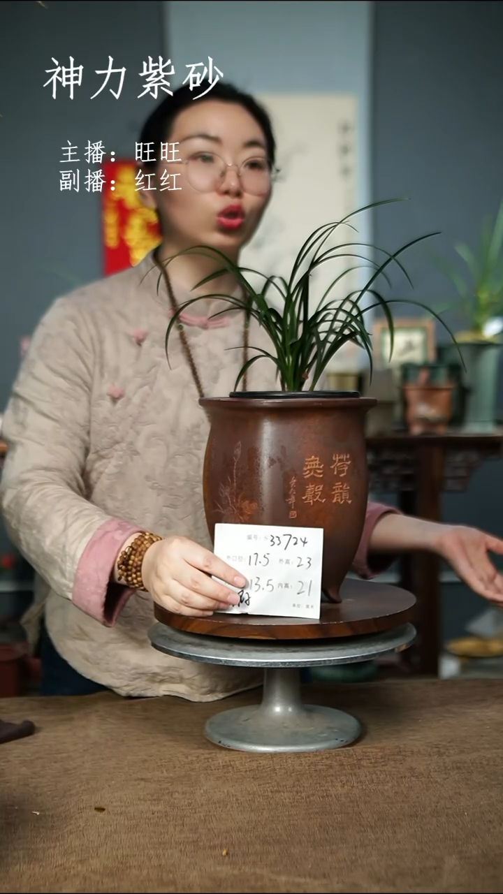 33724+瑕色随机 紫砂花盆紫砂花盆