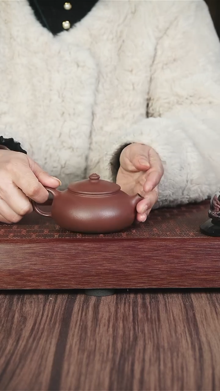 【闪购商品】紫砂茶壶ym  底槽清  寒江