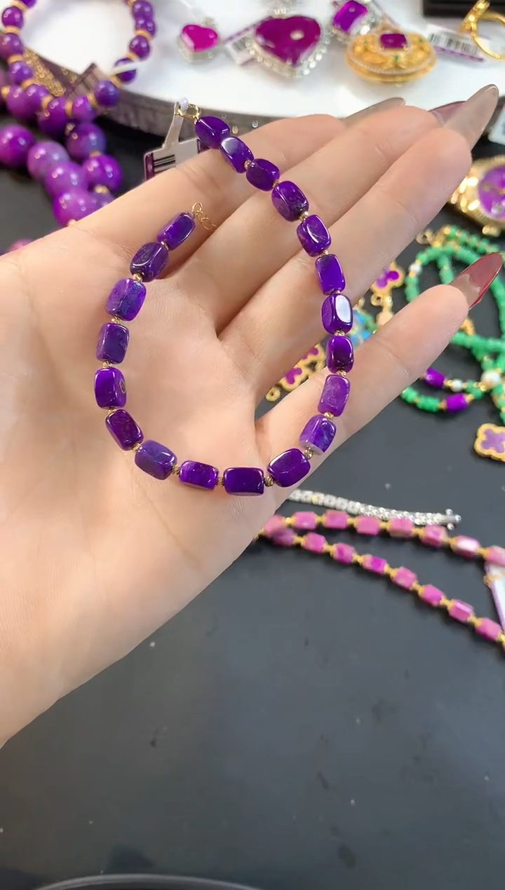 【闪购商品】苏纪石（舒俱来）.18K金镶嵌舒俱来手串