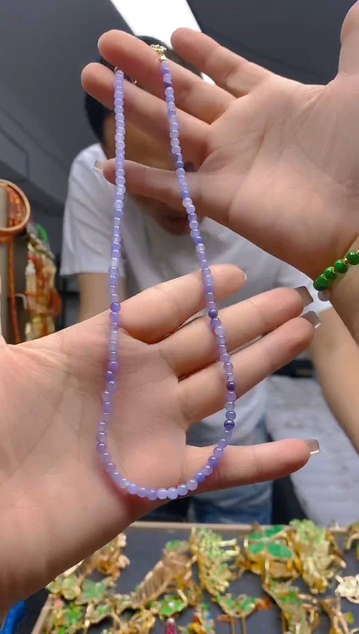 【闪购商品】翡翠耳饰合金038翡翠锁骨链