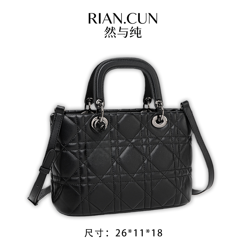 RAIN.CUN 通勤大容量大包单肩女包包 QYX-81618-黑色