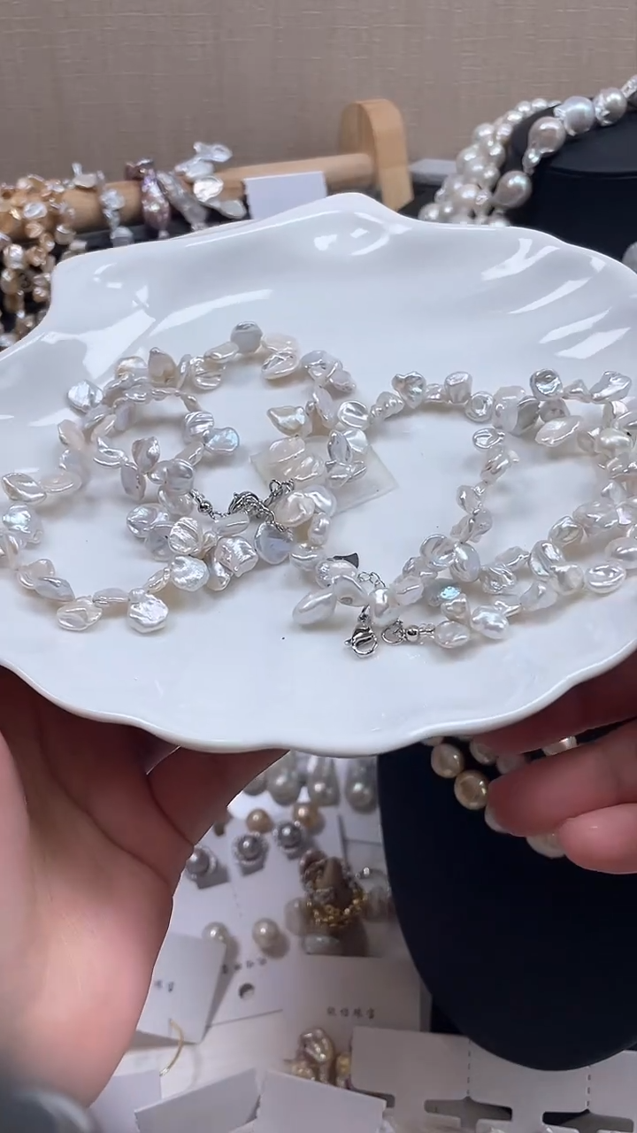 未镶嵌项链淡水珍珠【纯恬饰品】（多样性发货发一）