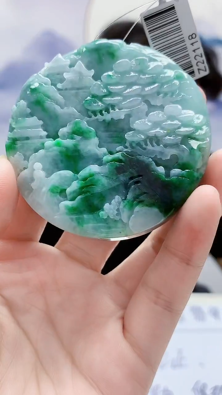 未镶嵌定制翡翠5145lr-毛货挂件27