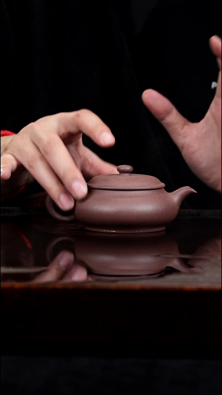 茶壶紫砂明炉明清风格紫泥半手工