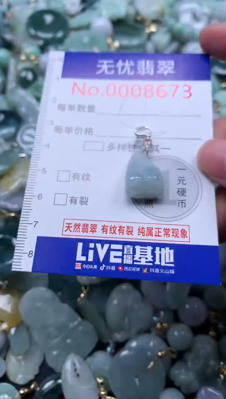 颈饰未镶嵌翡翠8673