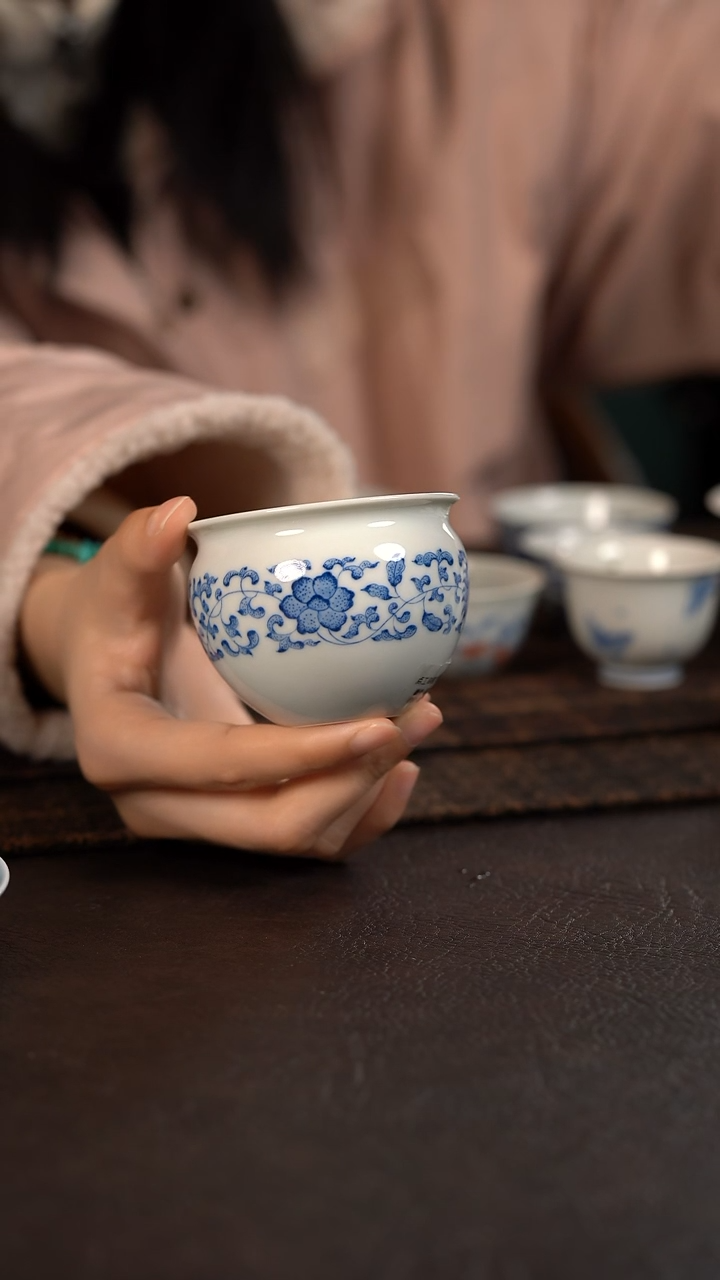 【闪购商品】杯聚澜堂点工串枝大缸杯