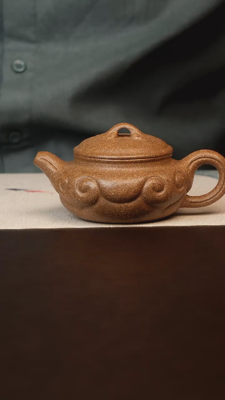 茶壶紫砂原矿紫砂如意仿古