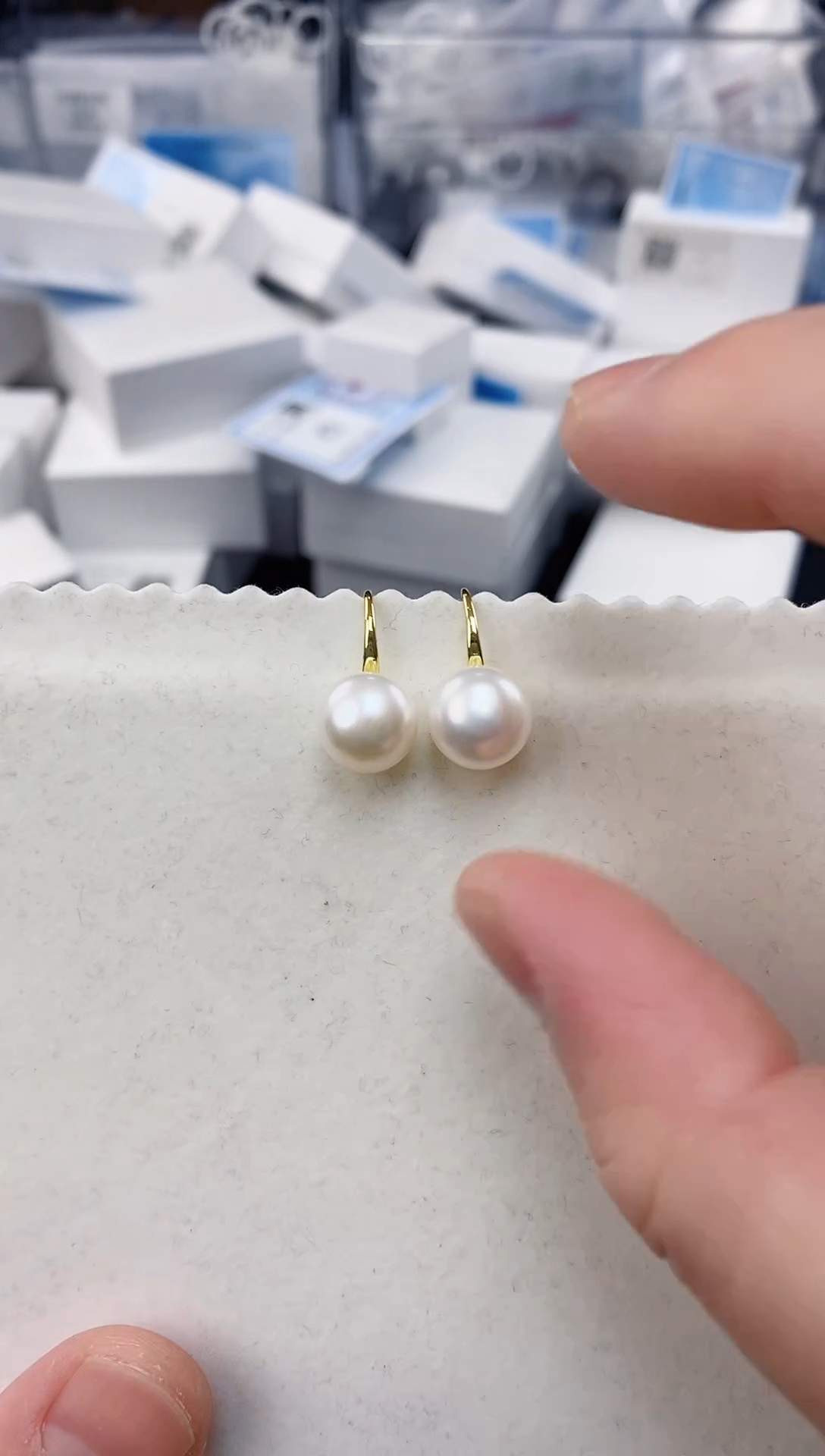 未镶嵌耳饰淡水珍珠ED1032