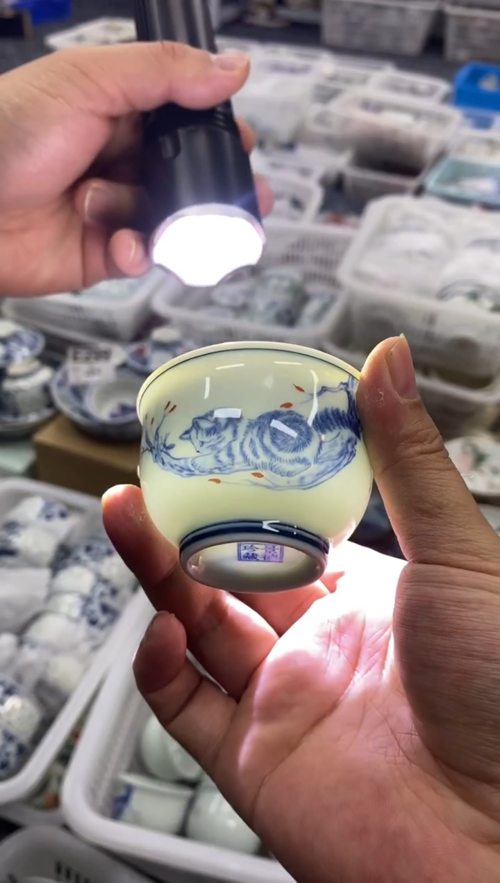 摆件陶景德陶瓷茶具容量约60