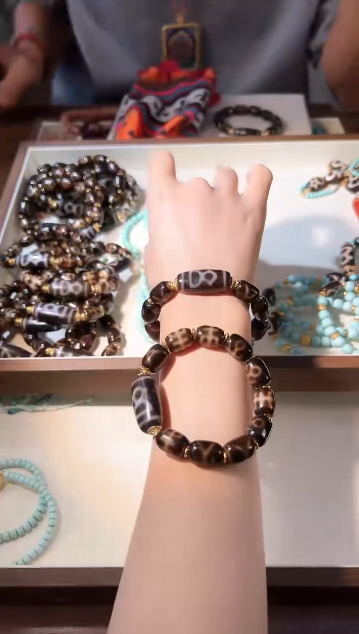 未镶嵌手串玛瑙/玉髓官帽贵人手串（拉萨直发）