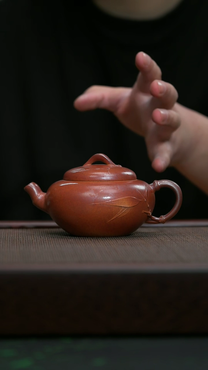 【闪购商品】紫砂茶壶宜兴原矿紫砂@@竹趣