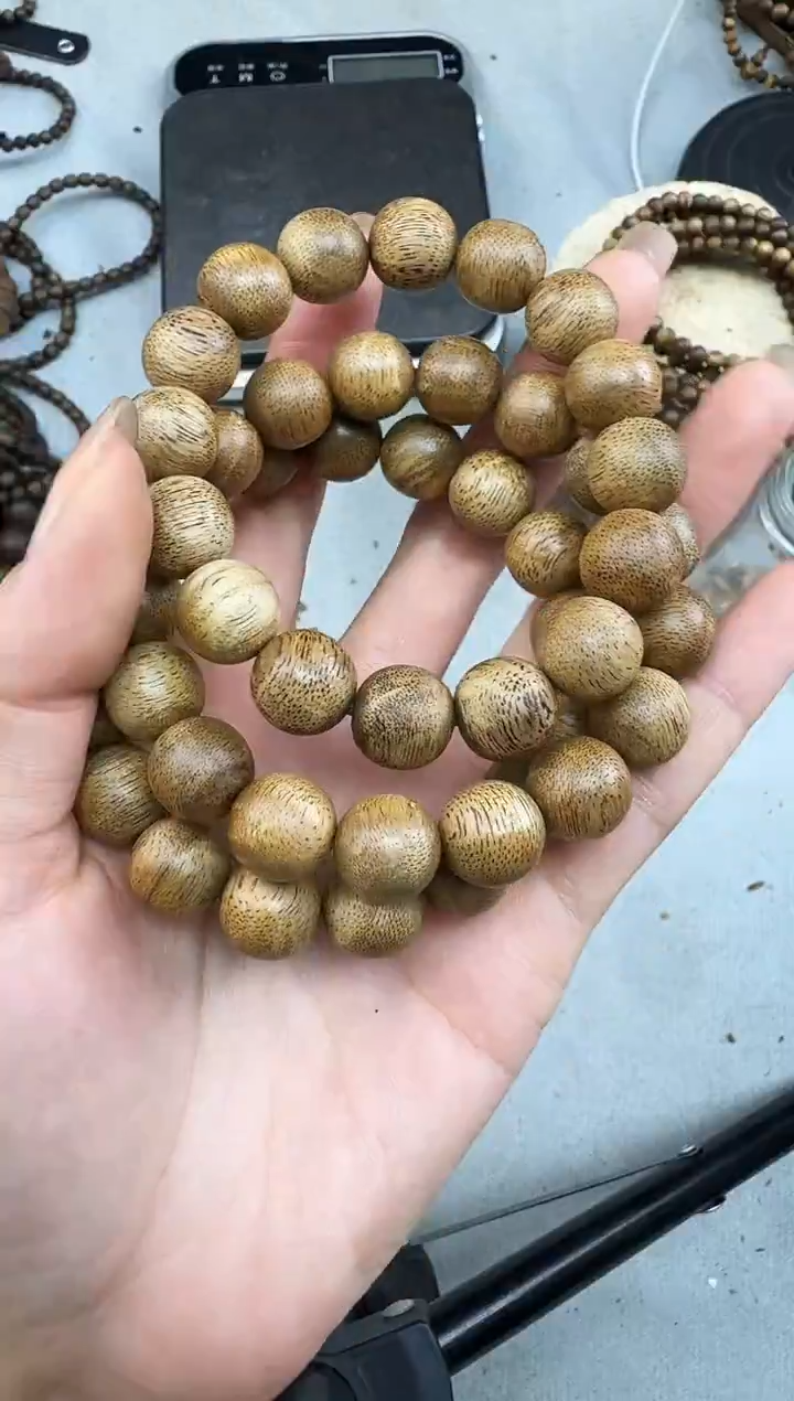 沉香手串1308沉香老料圆珠单圈多样性发一
