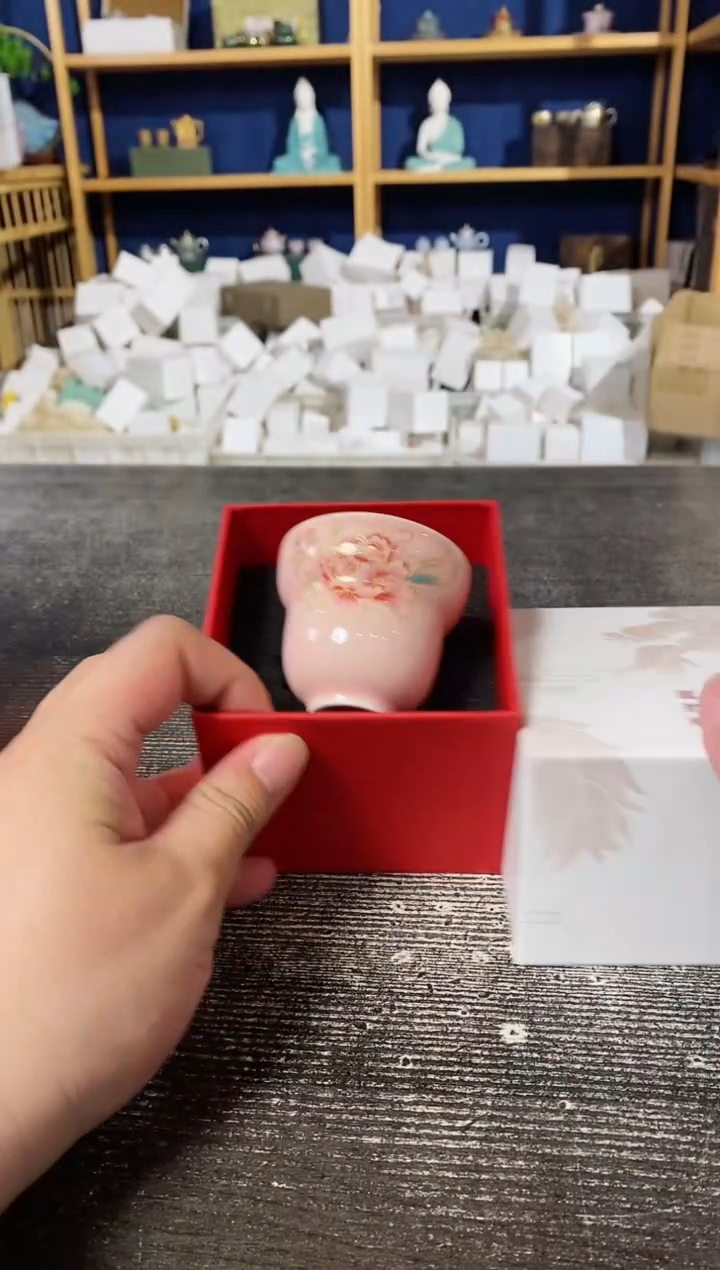 【闪购商品】其他粉色葫芦牡丹杯带礼盒