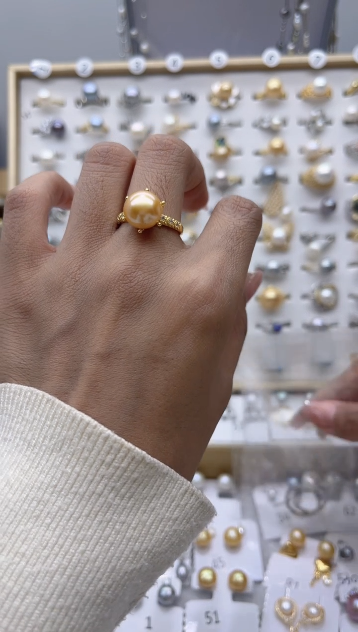 【闪购商品】淡水珍珠戒指合金69