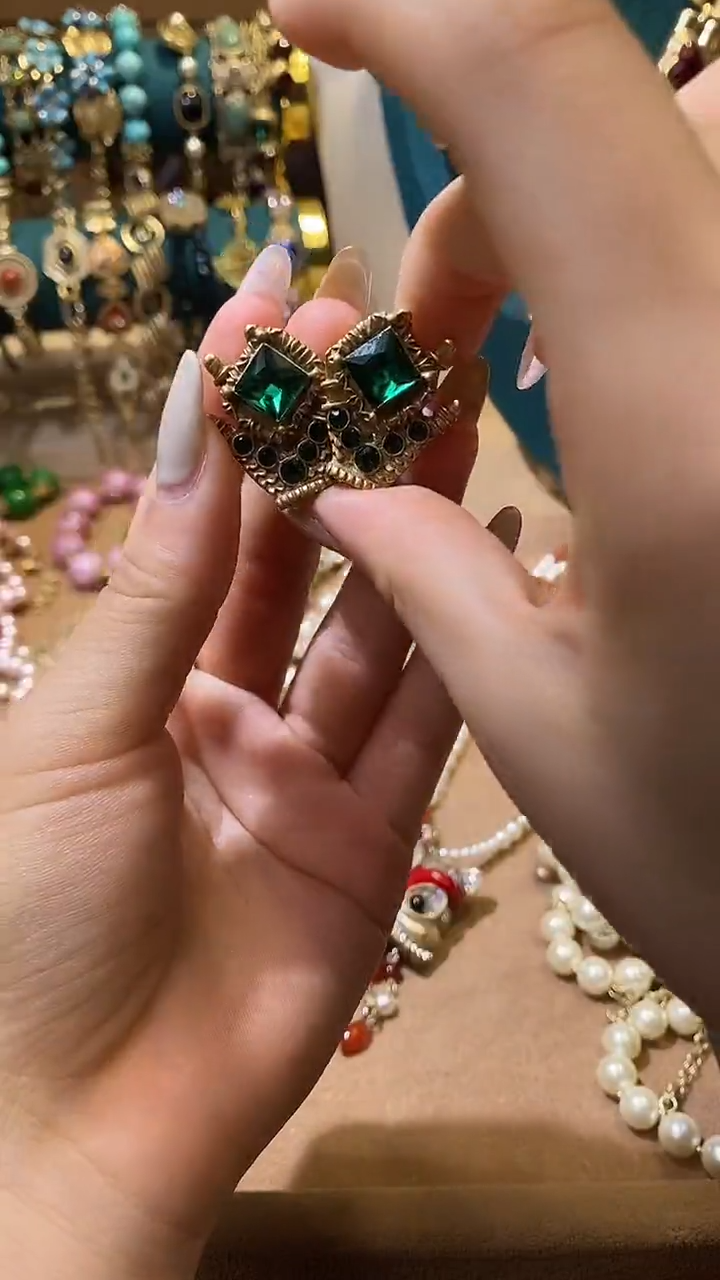 纯铜合金琉璃中古经典手饰饰品