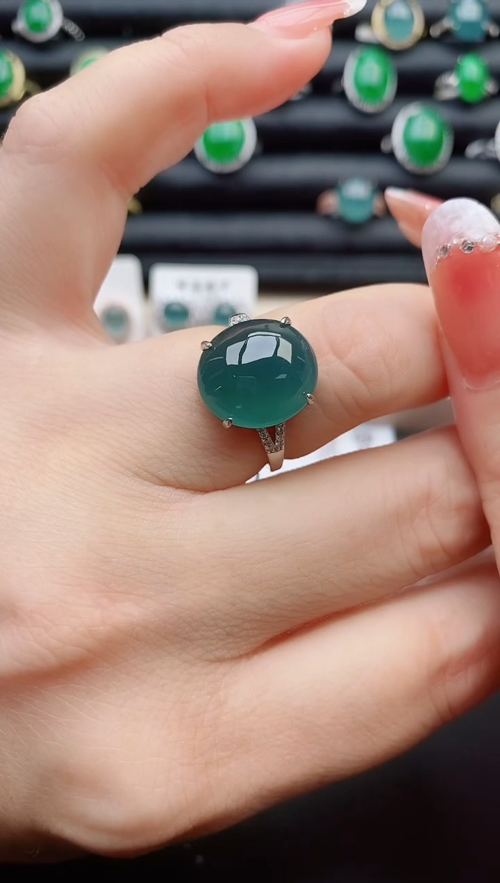 【闪购商品】翡翠戒指银S925镶嵌321321