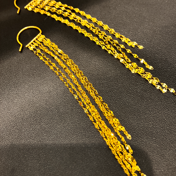 （1号货）放心黄金店 足金999耳环5.33克【货号65】