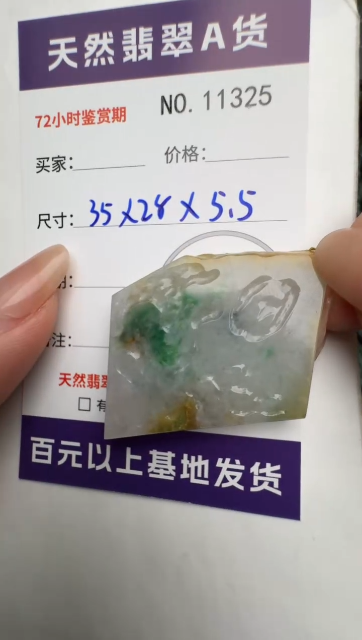 【闪购商品】翡翠颈饰未镶嵌原石11325