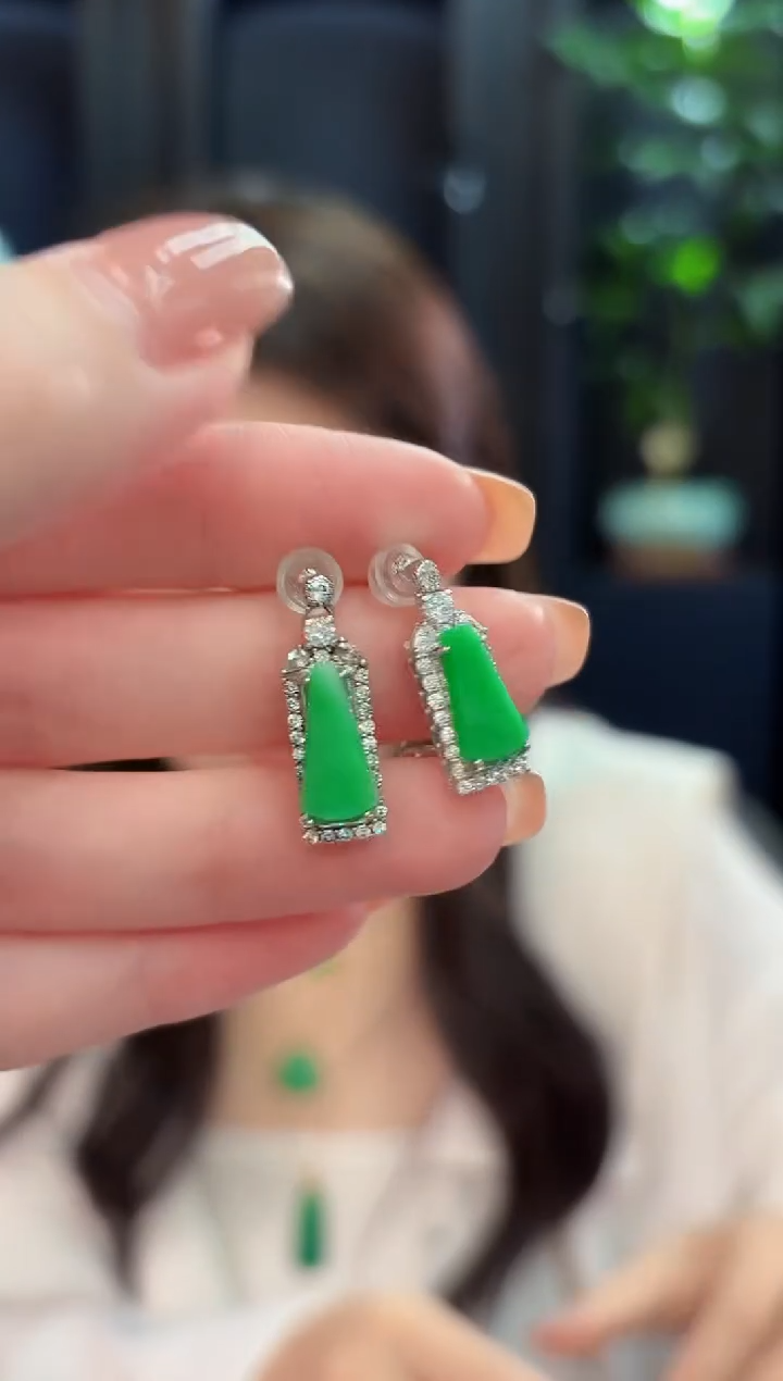 未镶嵌翡翠耳饰 缅甸A货/支持复检/一件