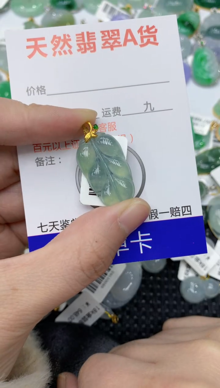 【闪购商品】翡翠颈饰18K金镶嵌11111111111