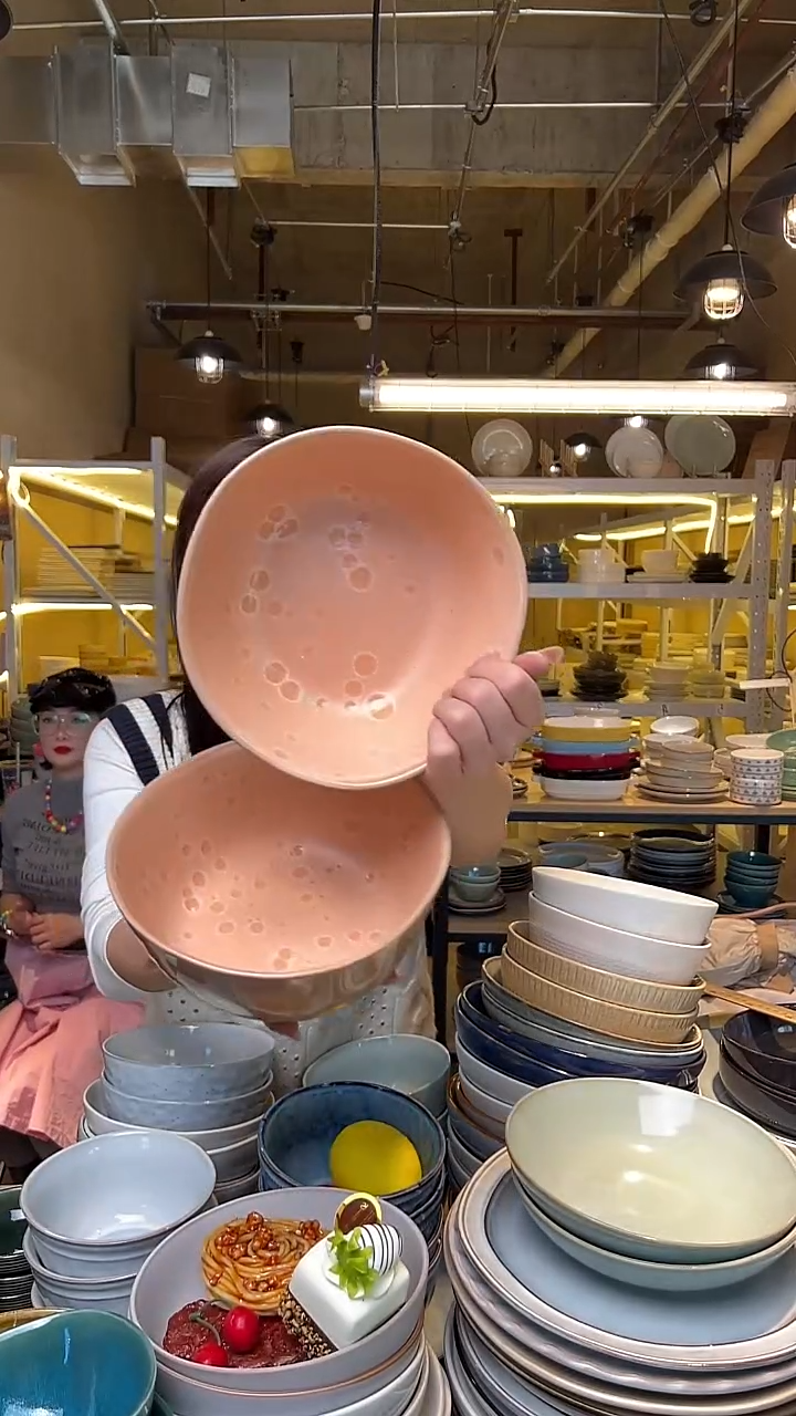 瓷251 外贸尾货高温釉下彩陶瓷餐具默认微瑕