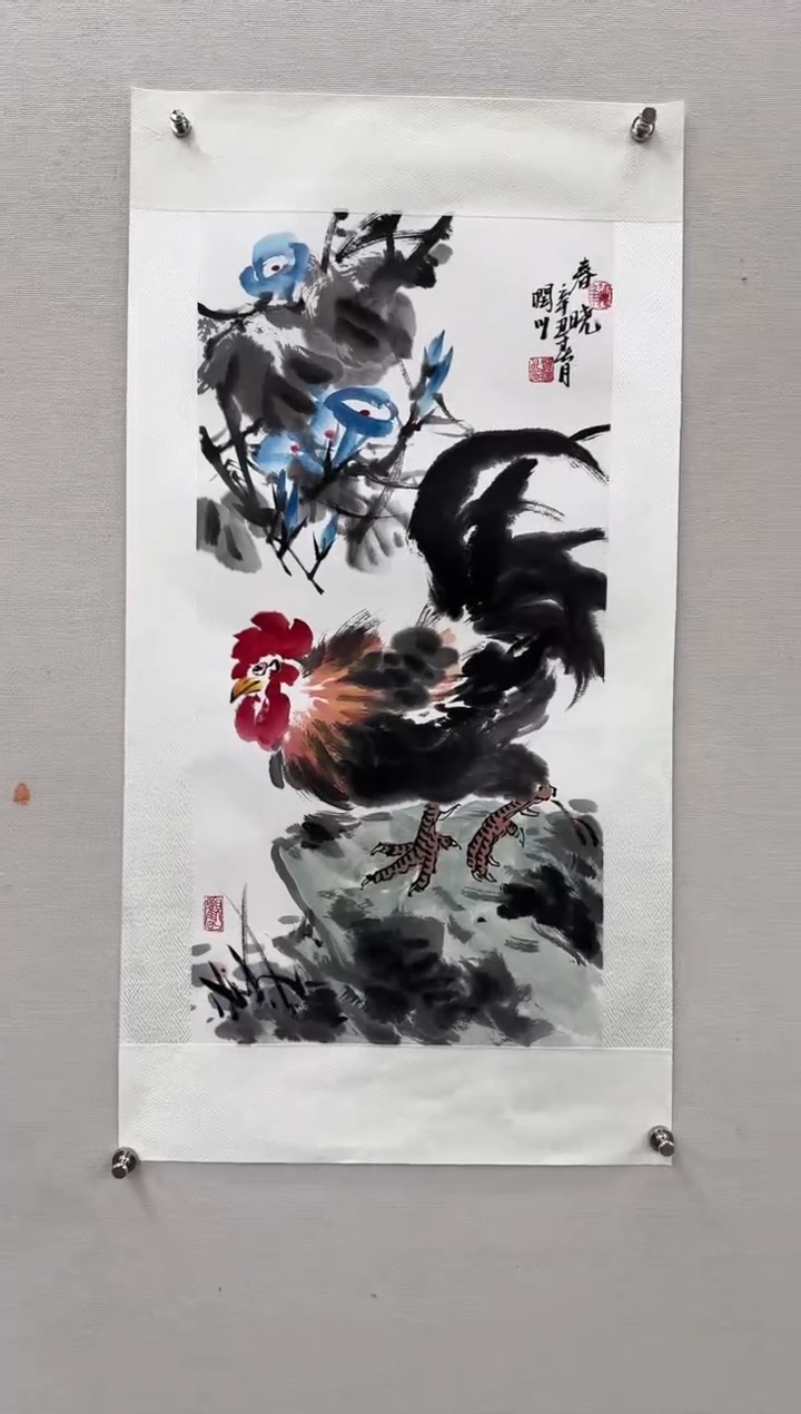 国画贺润川-国画花鸟2平尺