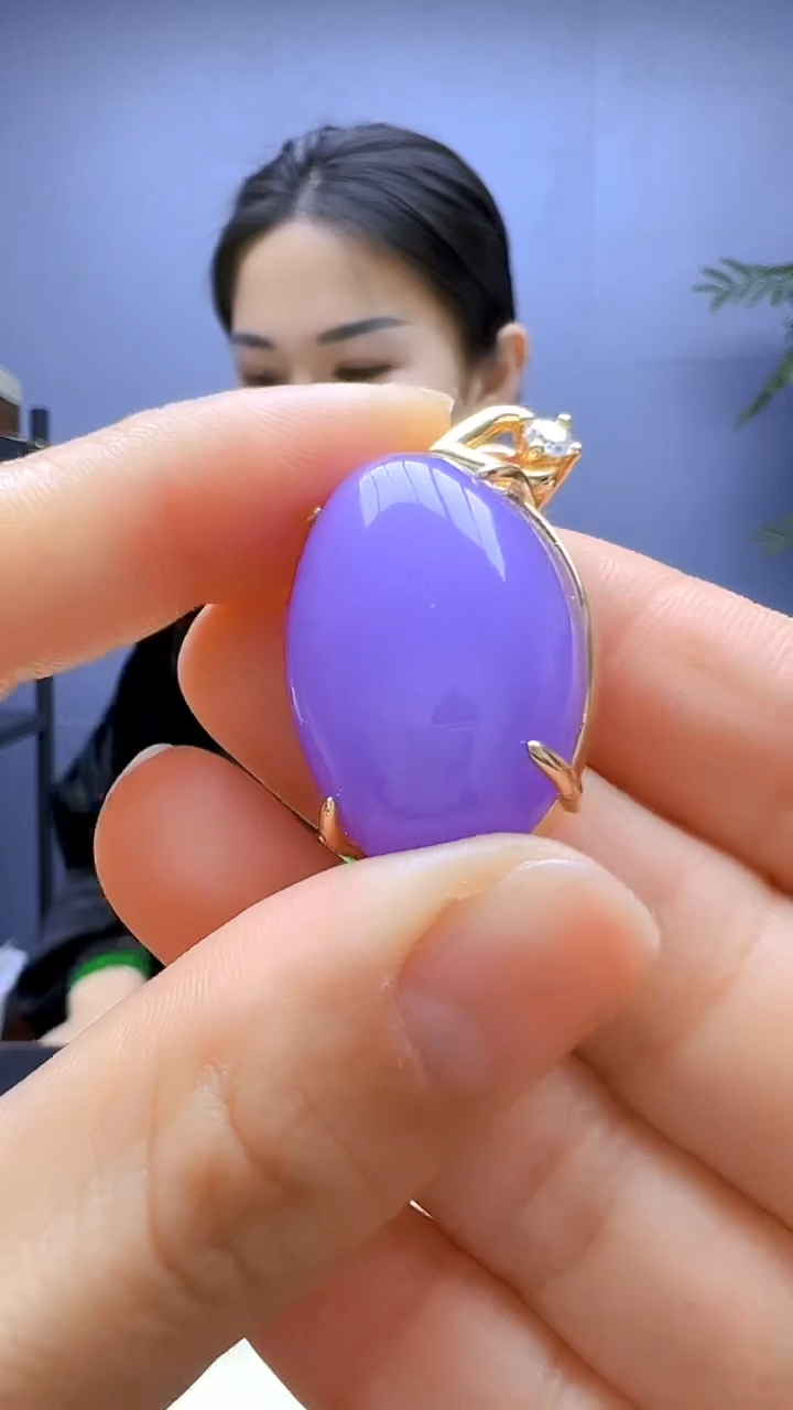 【闪购商品】翡翠颈饰14K金镶嵌颈饰