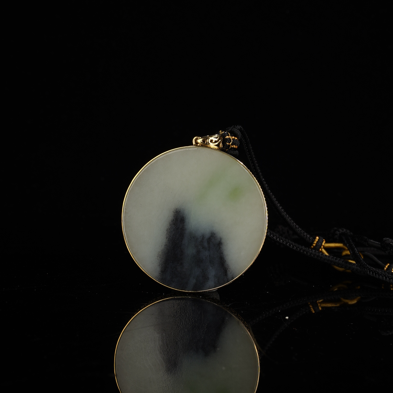 XR03668二十世纪和田玉无事牌挂坠