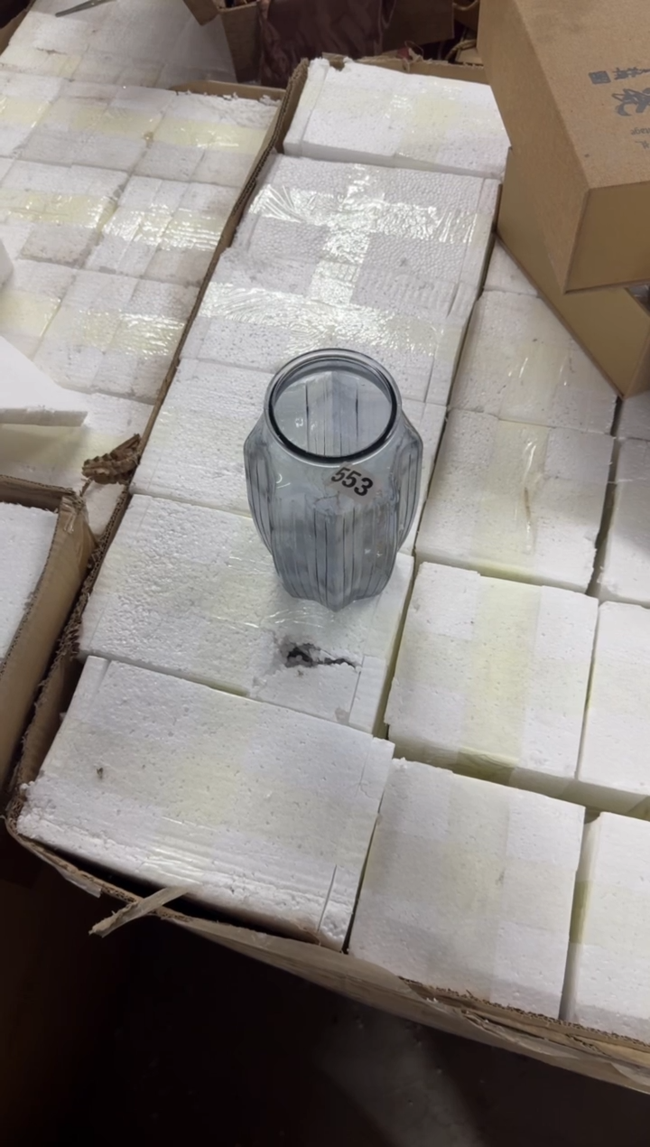 A**T【553 】 蓝透明花瓶2个装