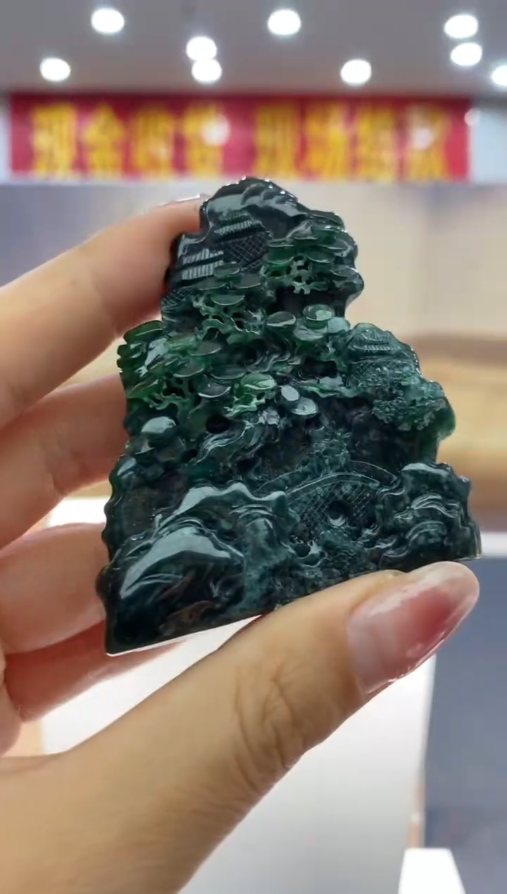 【闪购商品】定制翡翠未镶嵌********956配底座