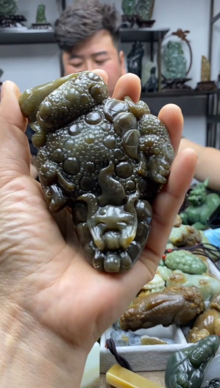 和田玉未镶嵌摆件450+