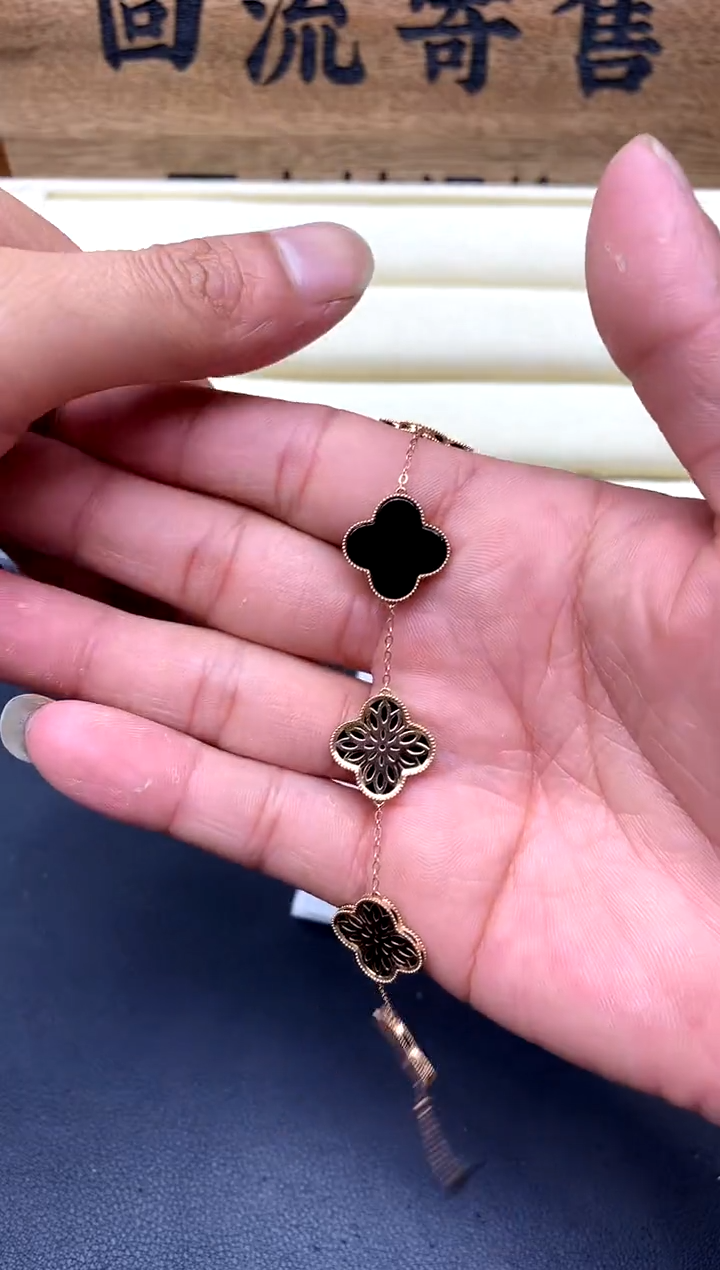 【闪购商品】翡翠手链18K金镶嵌237-中国好珍宝