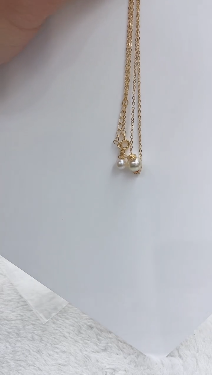 【闪购商品】海水珍珠颈饰银S925镶嵌海水珍珠项链