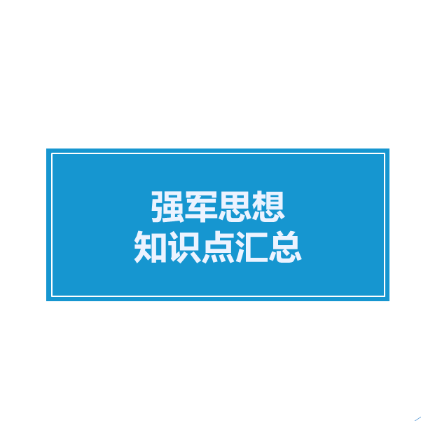 强军思想【知识点汇总】