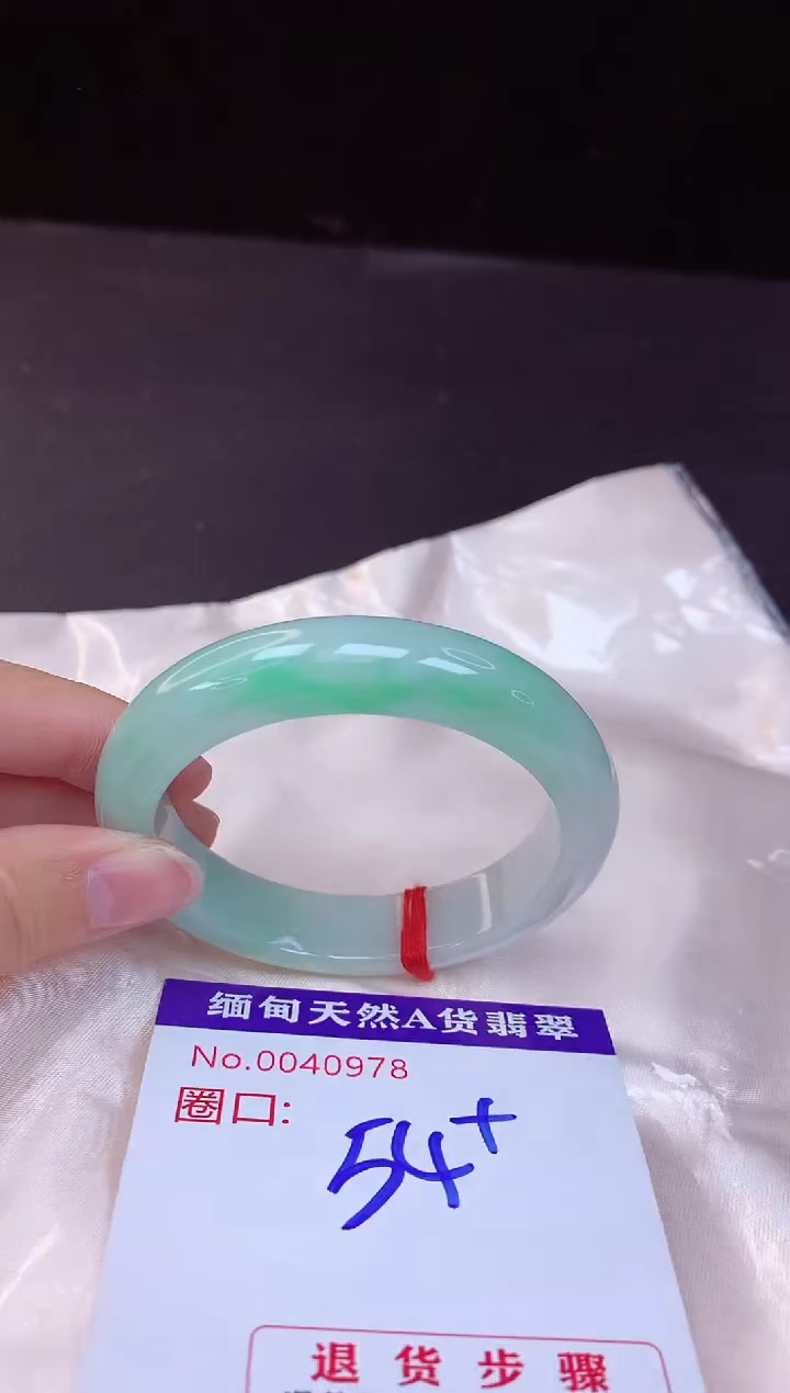 【闪购商品】翡翠手镯未镶嵌54+             