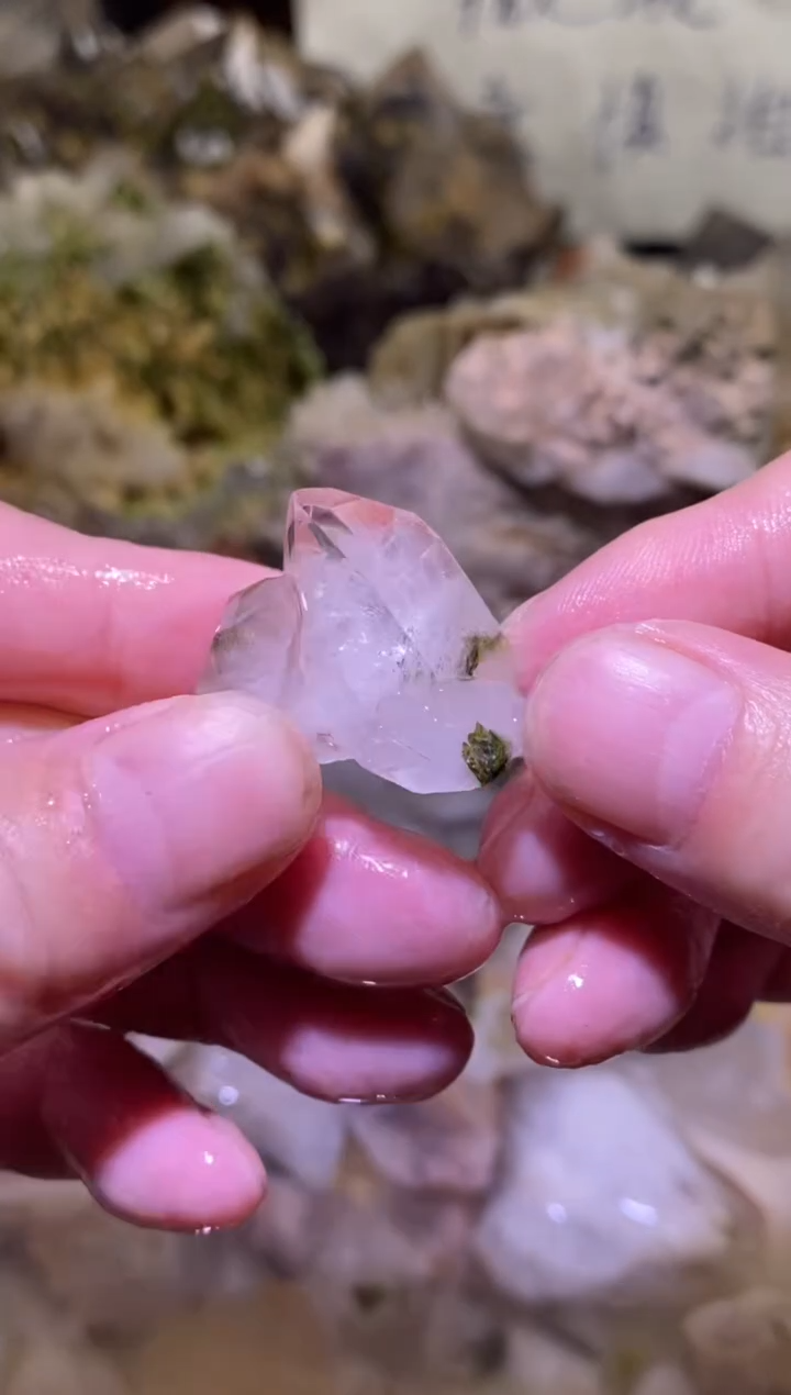 未镶嵌珠宝半成品水晶58号四川美姑超七花园水晶