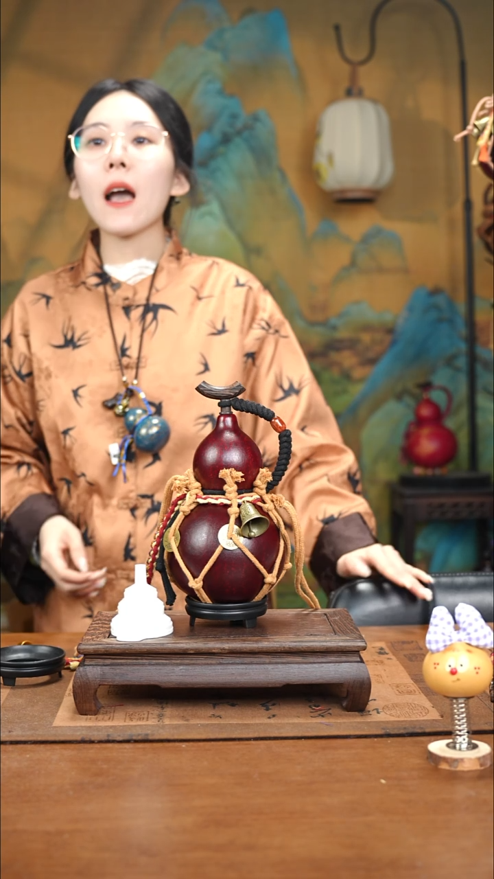 XZ111网兜款大漆酒葫芦（现货现发）