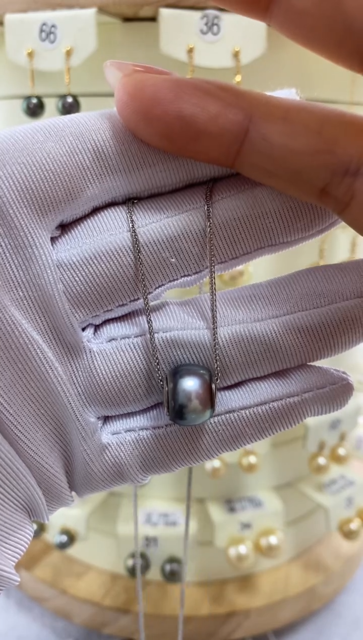 【闪购商品】海水珍珠吊坠(赠链)银S925镶嵌大溪地