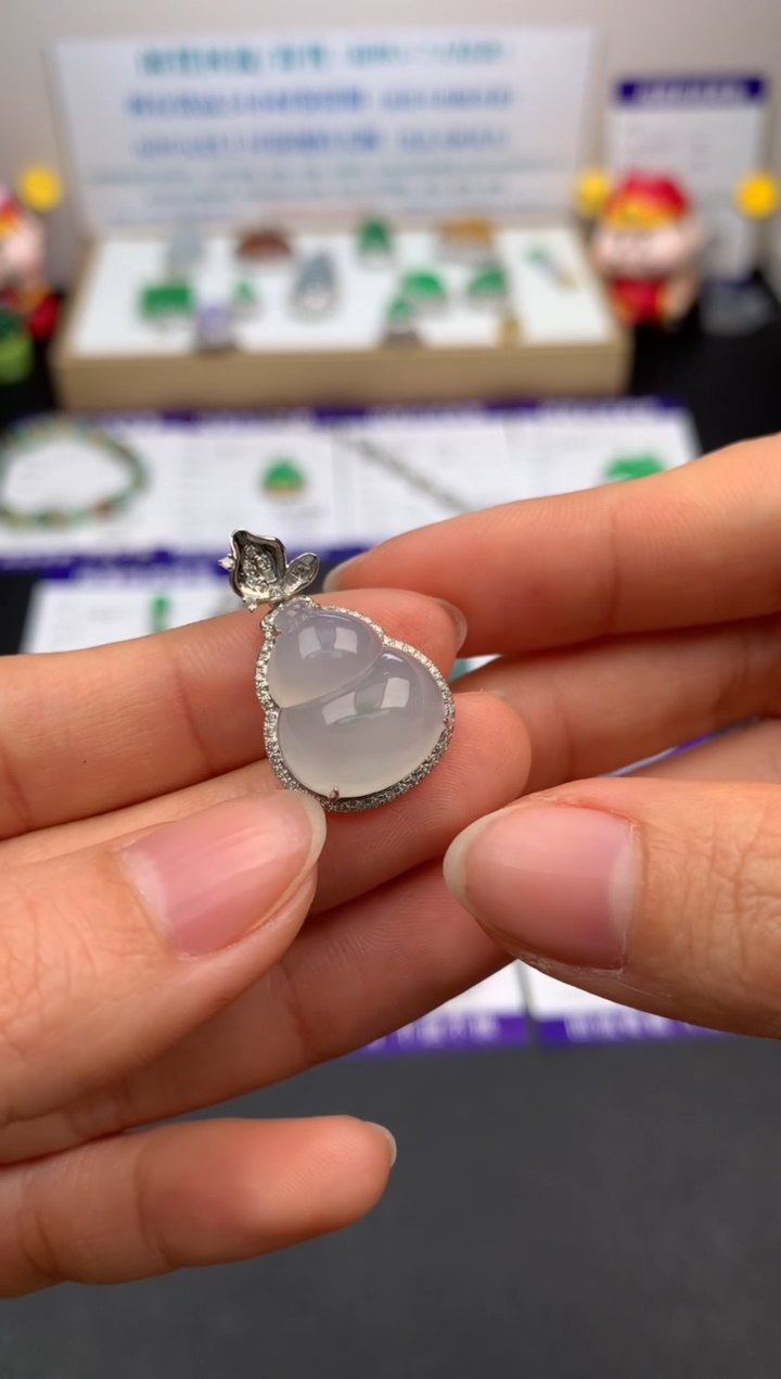 【闪购商品】定制翡翠18K金镶嵌模式推广期24小时鉴赏期