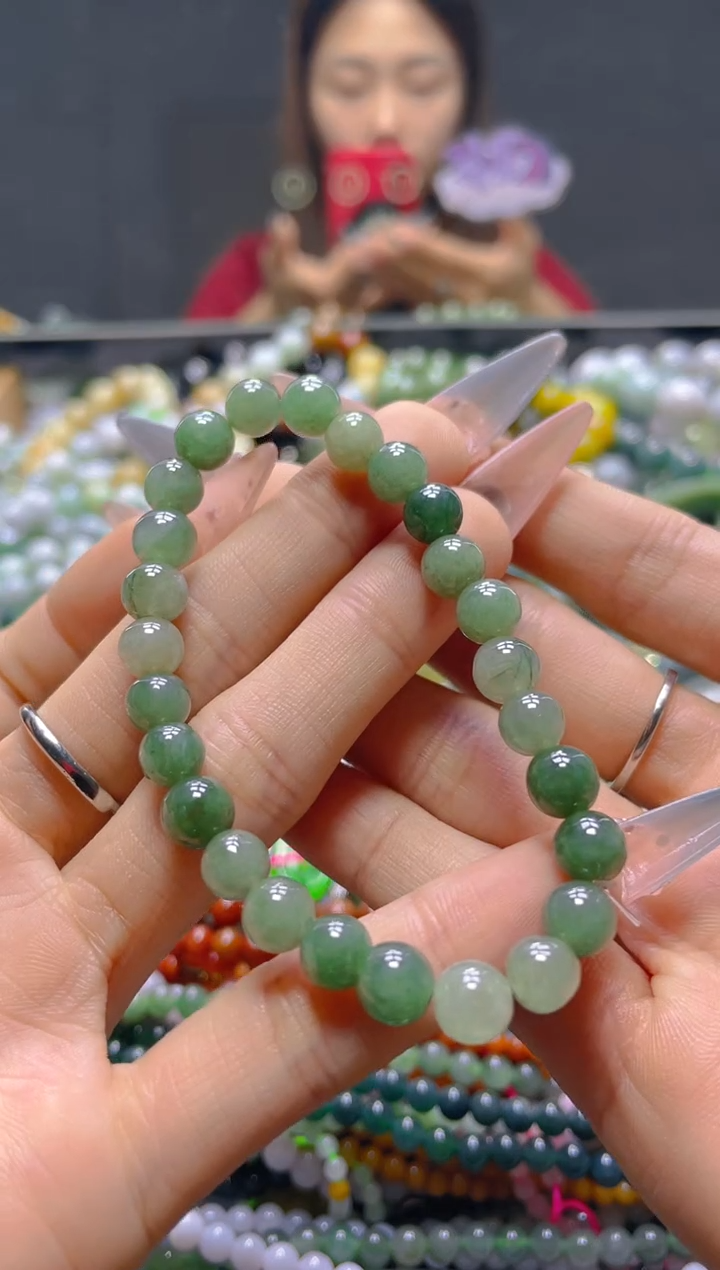 颈饰未镶嵌翡翠7MM