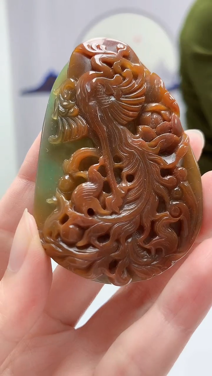 【闪购商品】定制翡翠未镶嵌4917zm-毛货挂件188