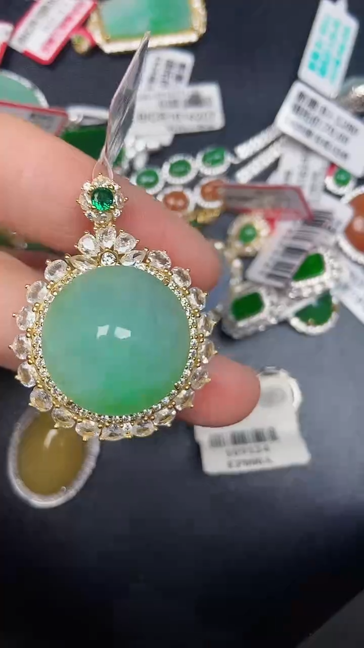 银S925镶嵌戒指翡翠2000