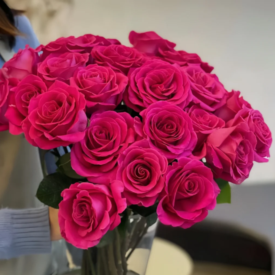 【一只狗花卉精选】云南鲜花基地直发A级弗洛伊德玫瑰情人节礼物