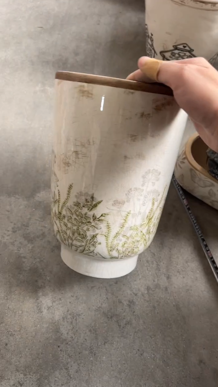 【闪购商品】陶瓷花盆高26cm内口15.5cm