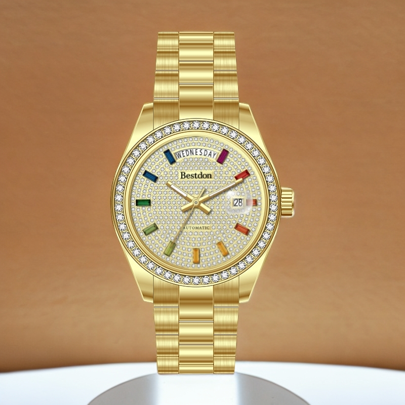 满钻日志升级版-超薄高奢夜光防水全自动机械男表