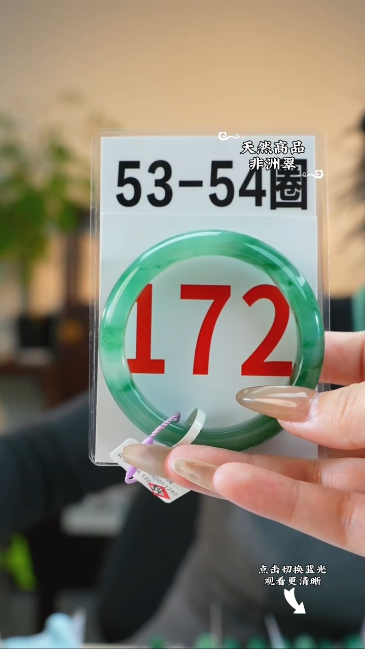 未镶嵌手镯石英质玉（非洲翠）5354