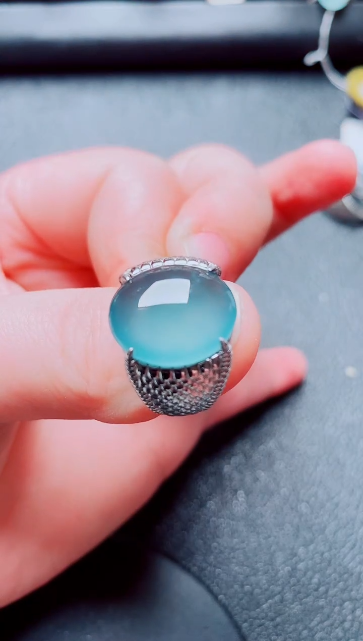 银S925镶嵌戒指翡翠1111